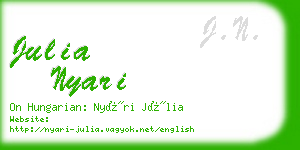 julia nyari business card